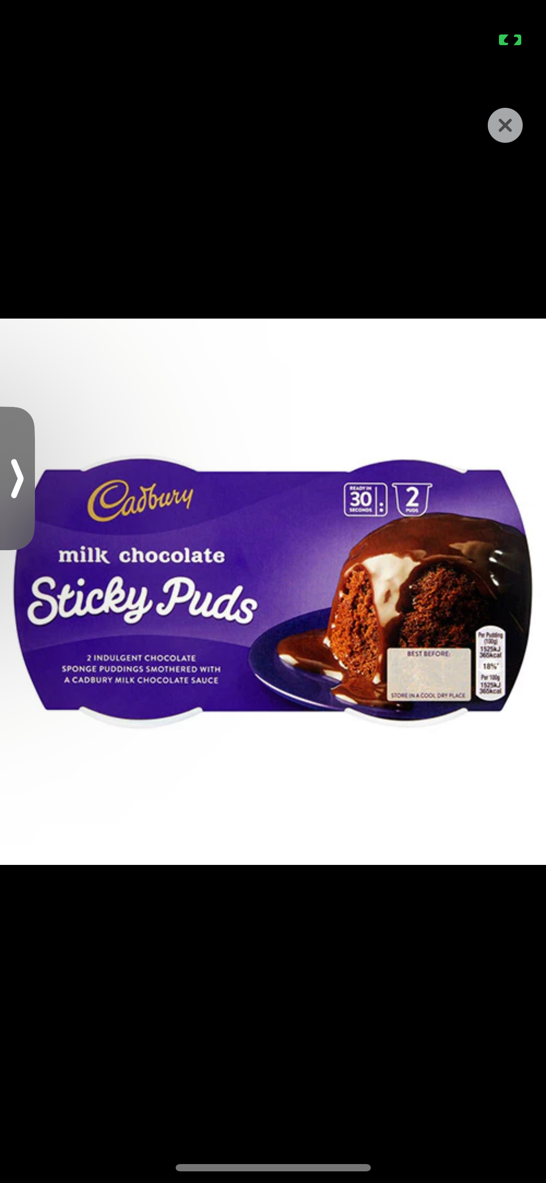 Cadbury - Chocolate puddings
