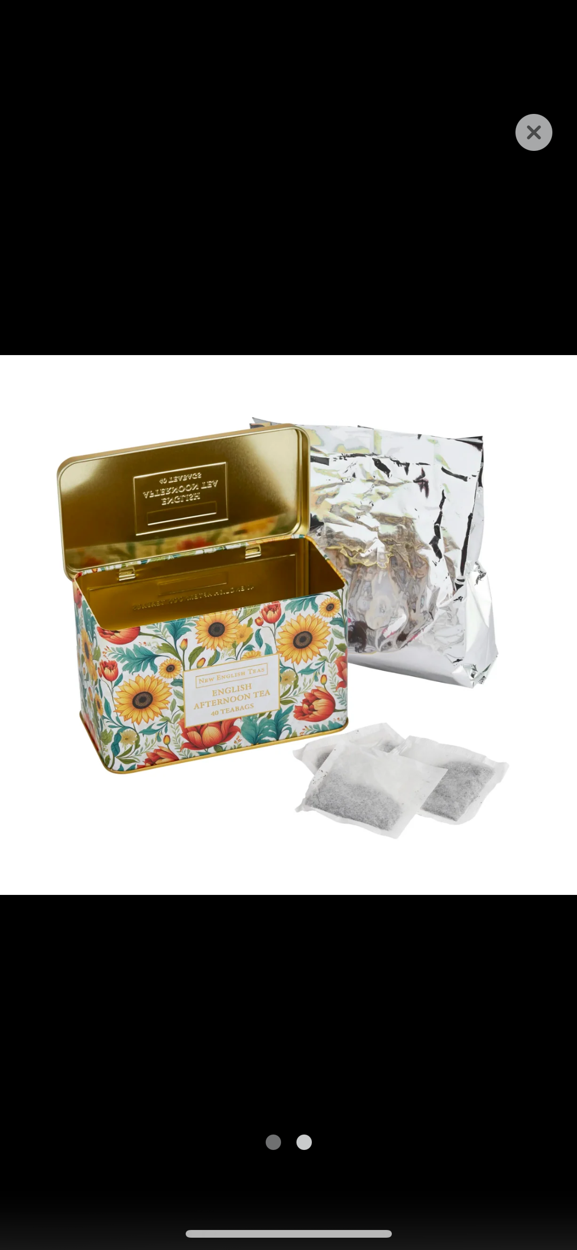 Sunflower 40 Teabag Tin