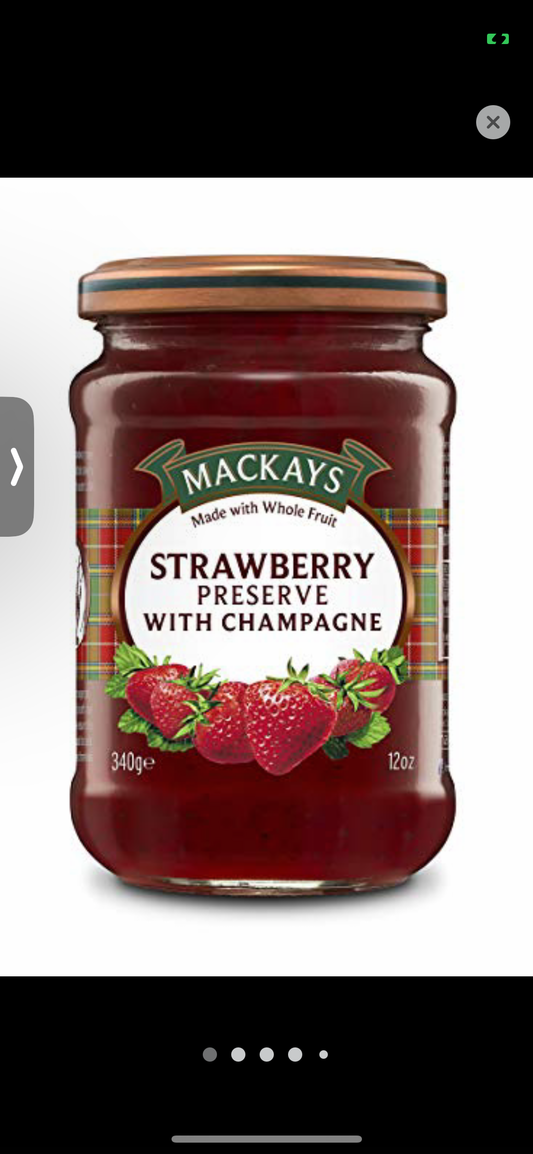 Mackays - Strawberry Preserve with champagne